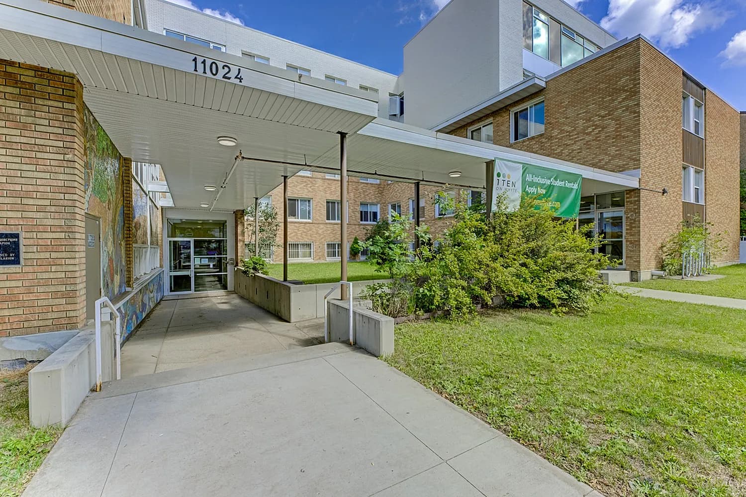 Building exterior and entry