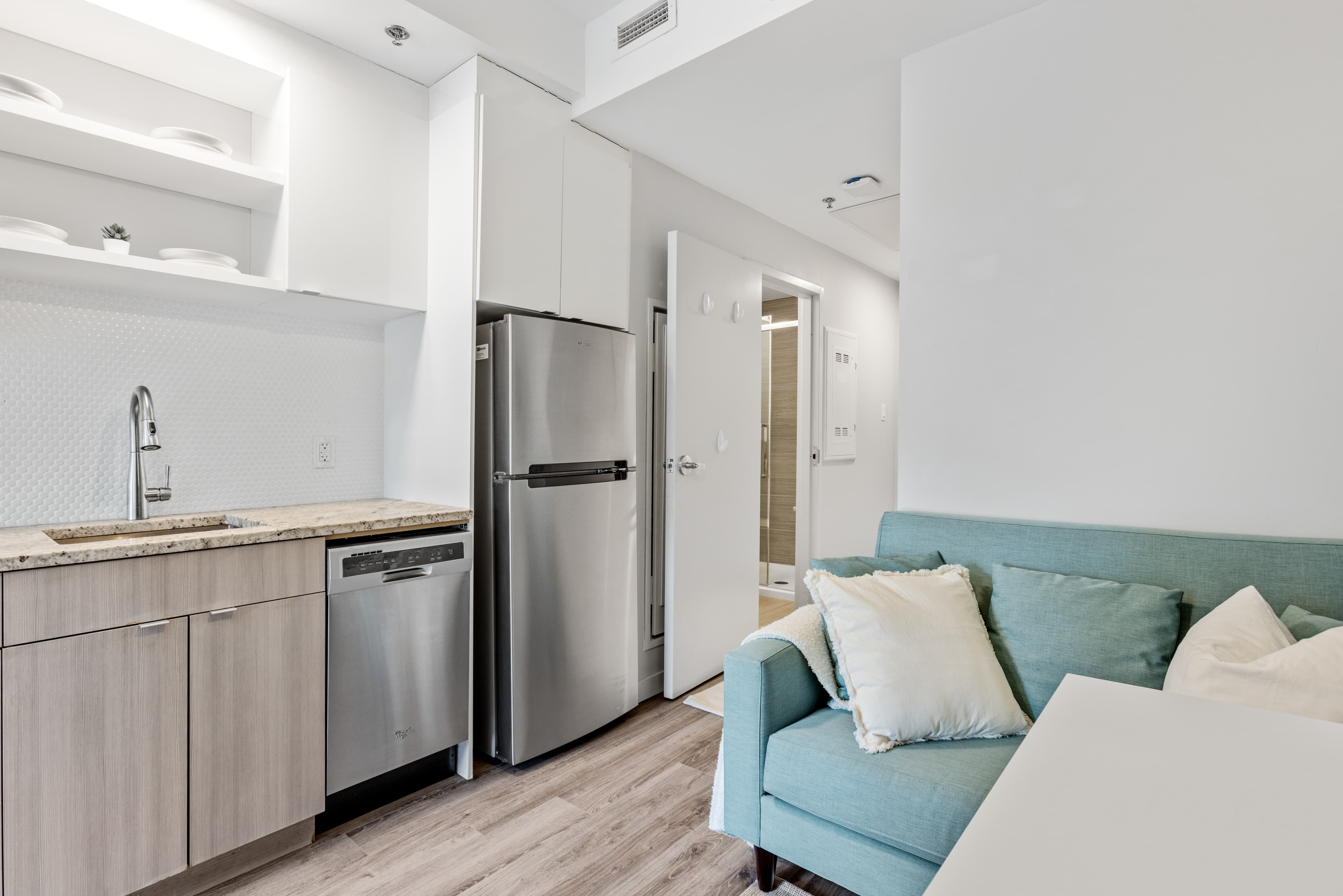 Studio with workspace