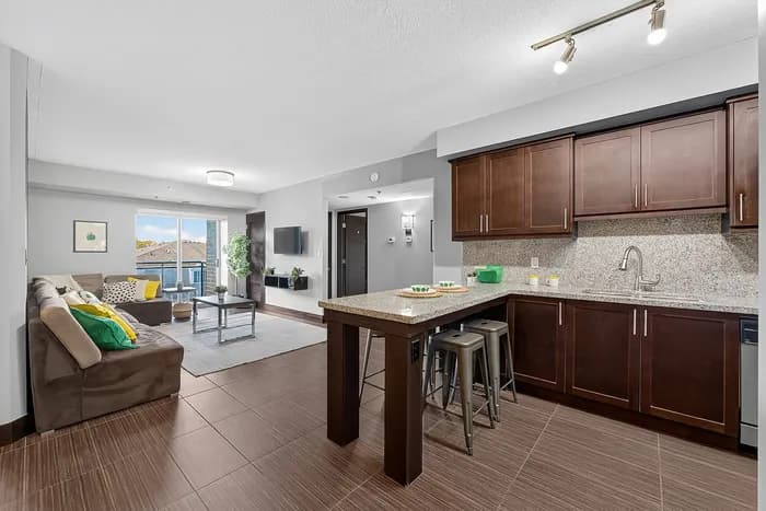 Open-concept apartment